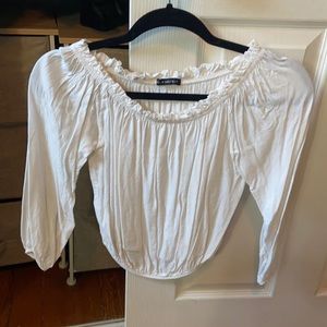 White brandy Melville top